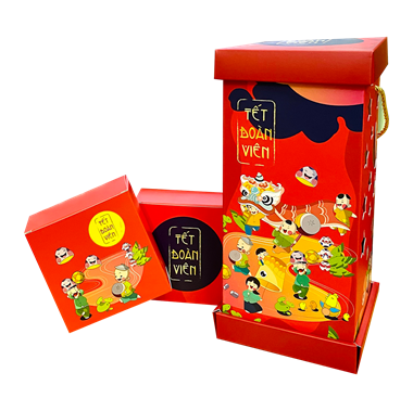Picture of HỘP TRUNG THU 4 BÁNH ĐÈN LỒNG ĐỎ