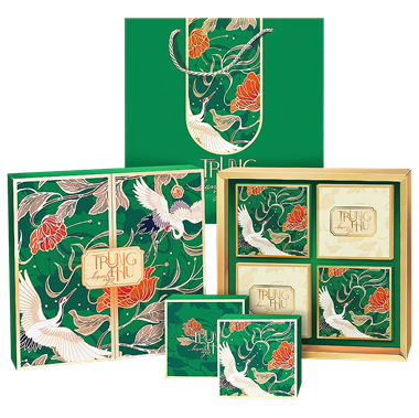 Hình ảnh củaHỘP TRUNG THU 4 BÁNH HOÀNG HOA NGUYỆT CÁT XANH