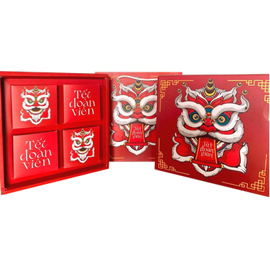 Hình ảnh củaHỘP TRUNG THU 4 BÁNH LÂN ĐỎ