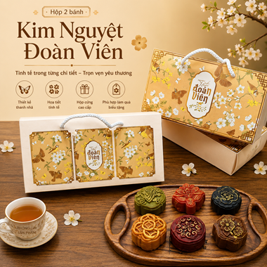 Hình ảnh củaHỘP TRUNG THU 2 BÁNH KIM ĐIỆP ĐOÀN VIÊN