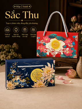 Hình ảnh củaHỘP TRUNG THU 2 BÁNH SẮC THU